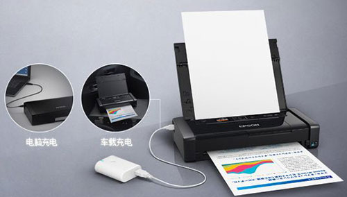 便携打印机可以使用数据线来工作吗？