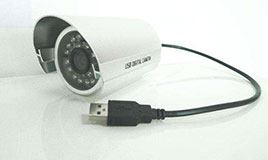 使用USB数据线连接的USB数字摄像头