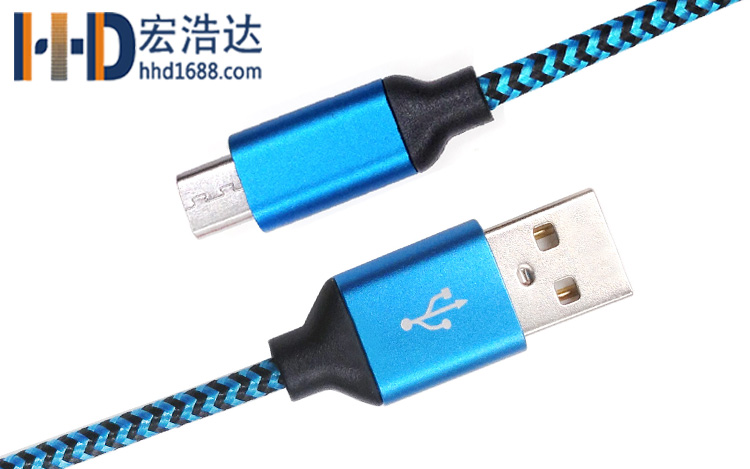 数据线厂家直销安卓数据线编织micro USB快充数据线工厂专业定制